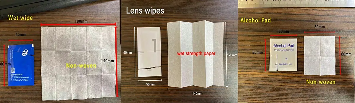 Single pouch refreshing wet wipe machine, 
