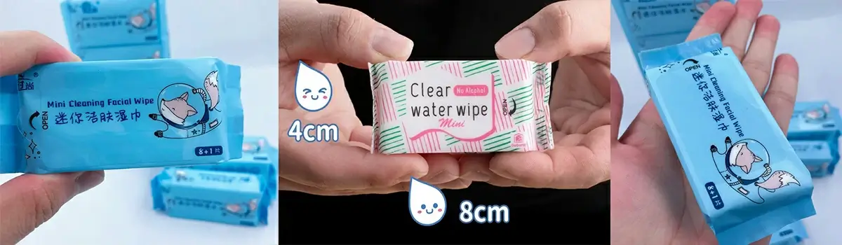 pocket wet wipes machine