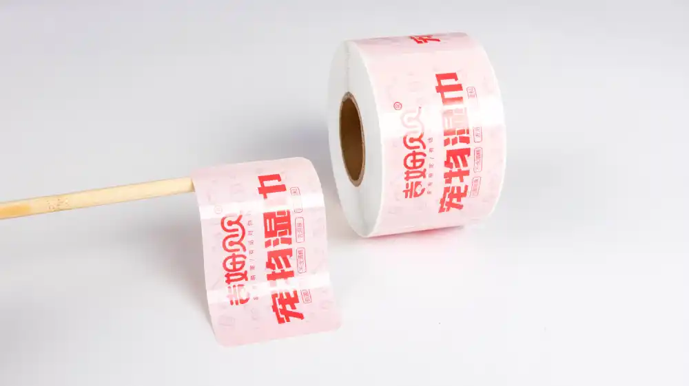 Adhesive Label Roll for Wet Wipes