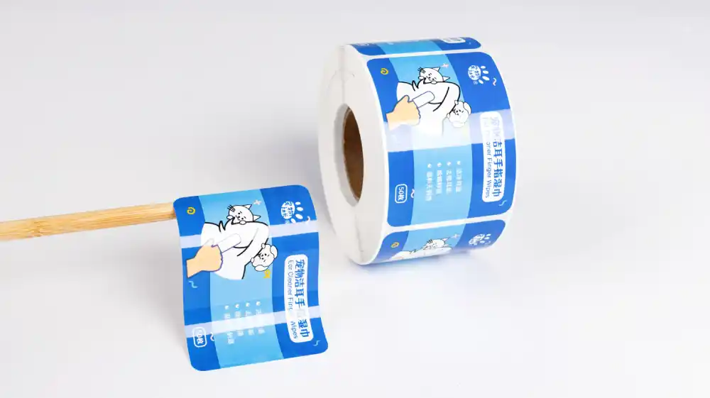 Adhesive Label Roll for Wet Wipes